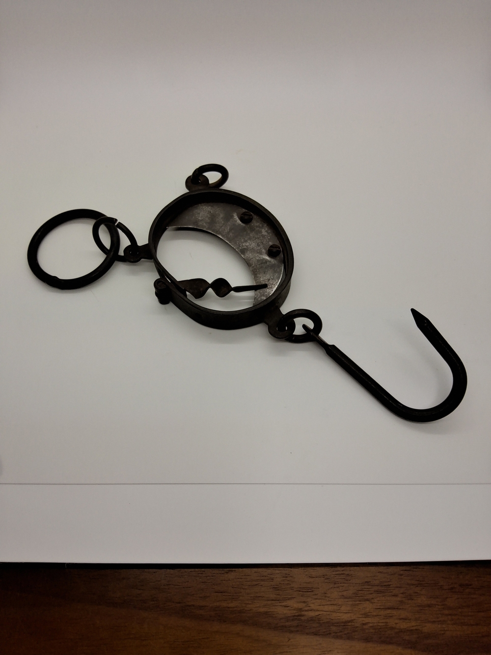 Primitive Antique Rusty Iron Scale with Hanging Hook ~ Rare Find~